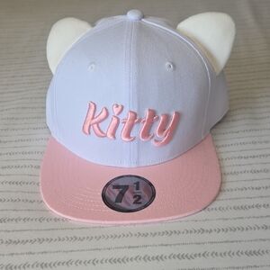 Brand NEW Hello Kitty Pink and White Cap with Ears